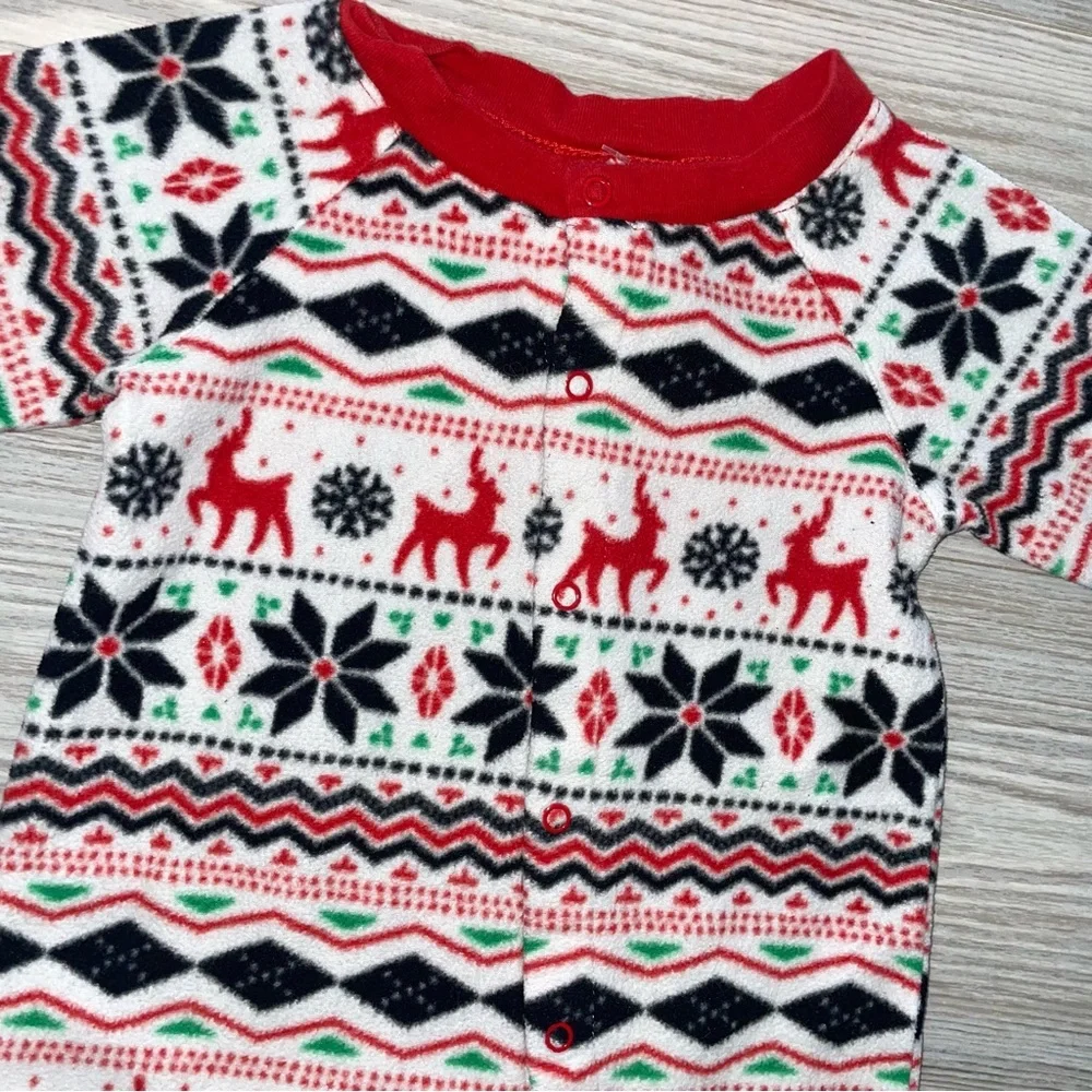 Wondershop Baby Boys Fleece Christmas Sleep & Play Sleeper 3–6 Months